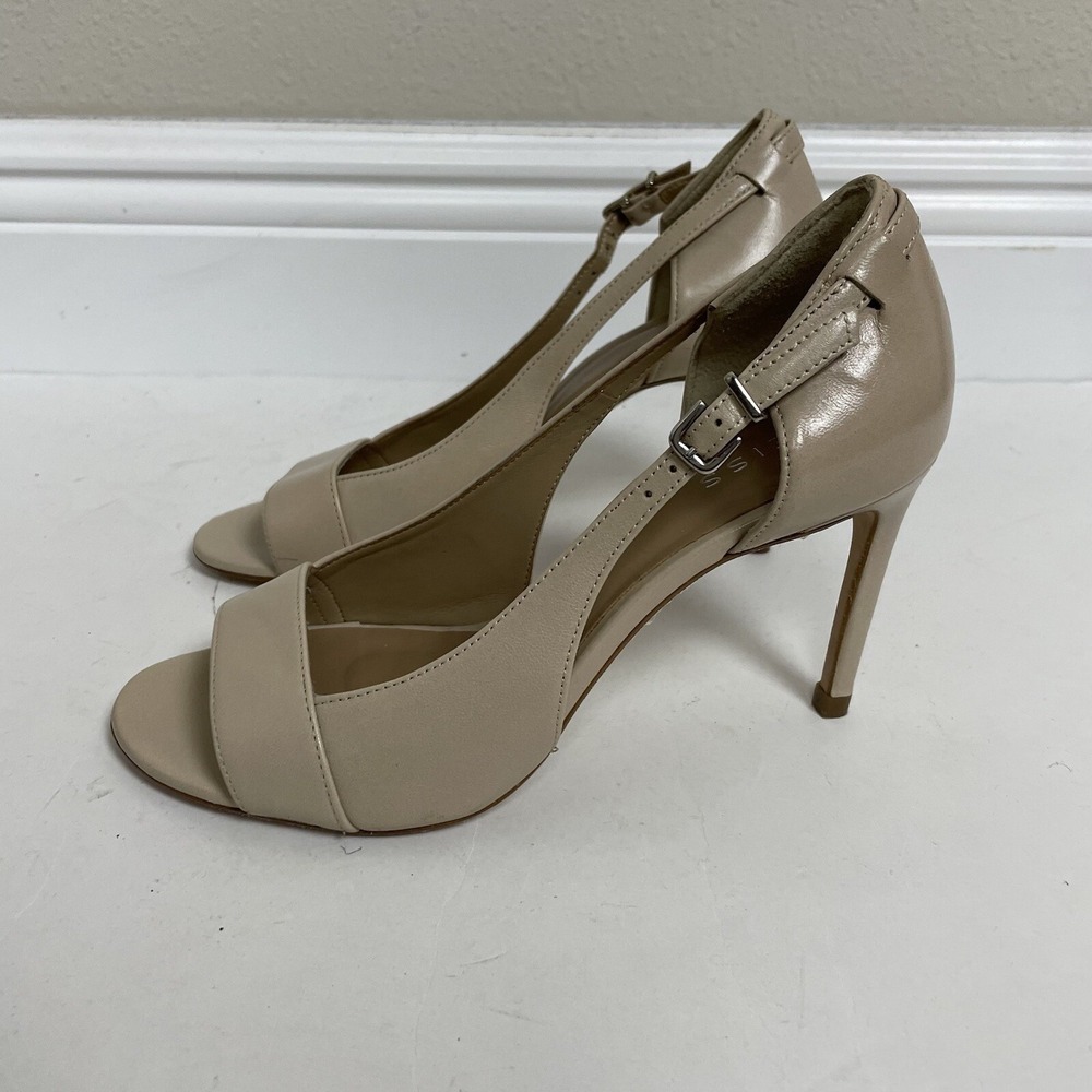 Reiss Beige Peep Toe Court Women's Size 6.5 EU 37 Pumps Heels
